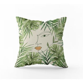 Coussin Carré Green Plants recto