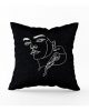 DUO ACCESSORIES Coussin Carre face bird line art verso Coussin Carré Face Bird Line Art