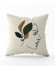 DUO ACCESSORIES Coussin Carre sea Lady leaves art recto Coussin Carré Sea Lady Leaves Art