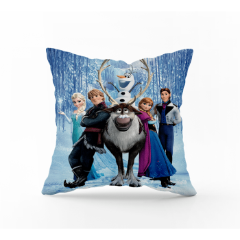 Coussin-Carré-La-Reine-Des-Neiges-