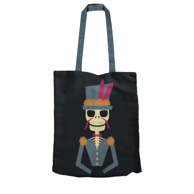 tote bag rabbit skull