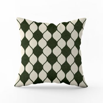 Coussin Carré oscillo green