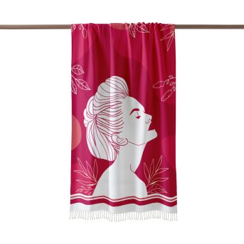 Fouta plage Lady in pink