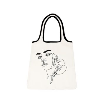 Totes bags bandolière ZINE black white