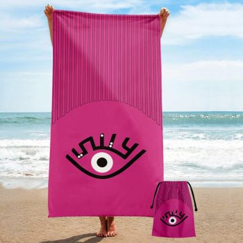 Pack Serviette Bourse sur plage AAYNI ROSE