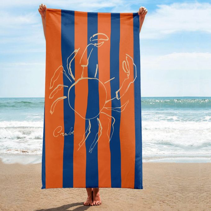 DUO ACCESSORIES mockup serviette Crabe Serviette de Plage M Crabe