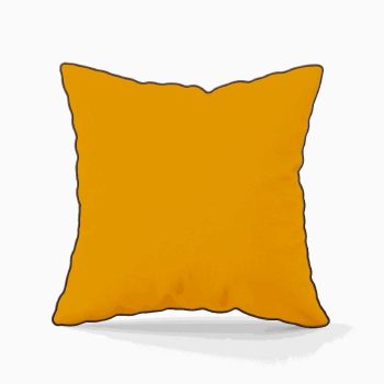 DUO ACCESSORIES Coussin Carre Leo Mustard Accueil