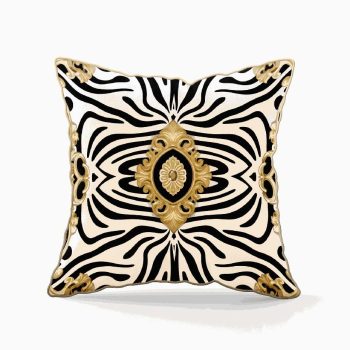 DUO ACCESSORIES Coussin Carre XL Barocco Zebra Accueil