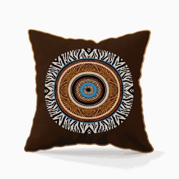 DUO ACCESSORIES Coussin Carre XL Ethnic Eye Accueil